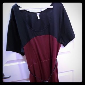 Xhilaration Colorblock Belted Dress GUC